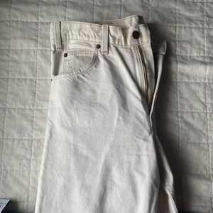 LEVIS CREAM HIGH- WAISTED PANTS